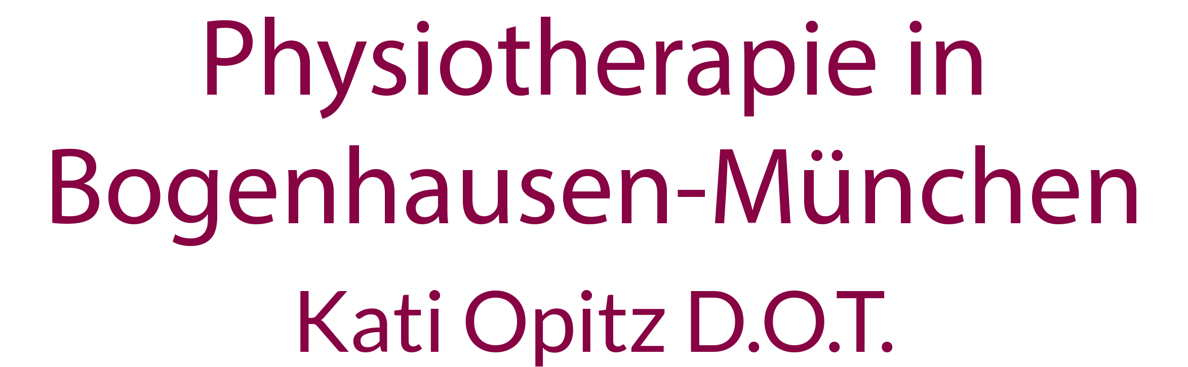 Physiotherapie, Osteopathie und Osteopathie München-Bogenhausen - Logo